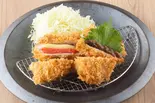 梅しそ&明太子チーズ熟成重ねかつ相盛り弁当(宅配とんかつ かさねや 博多店)