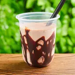 ラズベリーチョコバナナスムージー Raspberry chocolate banana smoothie（タコライスベイビー神楽坂 TacoRice Baby Kagurazaka）