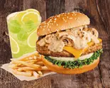 [セット]マッシュチーズバーガー ポルチーニクリームソース（フレッシュネスバーガー トレアージュ白旗店）