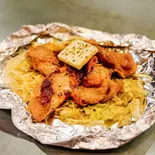 鶏ももバター醤油炒め（【京都本場の鉄板焼き】鉄板居酒屋てんちゃん）