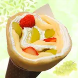 苺マスカットカスタード生クリーム（クレープショップシフォン）
