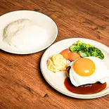 【ライス付】目玉焼き付き和牛仕様ハンバーグ(160グラム)（Grill＆bar Areva(ミート高橋)）