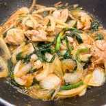 鶏スタミナ定食（ふくふく食堂）