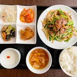 レバニラ定食（Chinese Dining 夢）