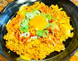 牛肉とキムチのドライカレー風焼飯（餃子工房 ちびすけ 東心斎橋店）