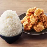 ほぼ1kgからあげごはんセット (からあげ10個+ごはん900g)(旨い男メシ!特盛がっつり食堂 博多店)
