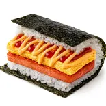 ポークチャップチェダー(チーズオムレツ風)「Ketchup Cheddar」（ポーたま 博多マルイ店 【沖縄発ポーク卵おにぎり専門店】）