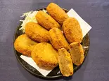 肉屋のジャンボコロッケ8個セット(精肉店直送!ステーキ丼・コロッケ・カレーのお店 へそ)
