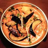 じゃがいもとナスカレー aloo baigan curry(インドネパールレストランアムル)