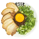肉ねぎまみれハーフ&ハーフ【追い飯無料】(麺屋こころ 大岡山本店)