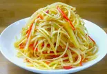炝拌土豆丝 ピリ辛細切りじゃがいもの冷菜(中国流ピリ辛しゃぶしゃぶ 冒牌火锅菜)