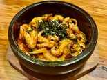 チュクミ炒め丼 쭈꾸미볶음덮밥 Stir-fried webfoot octopus rice bowl(チャンガ)