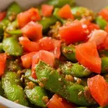 枝豆のガーリック炒め Edamame and Garlic Stir-Fry（エバーグリーン）