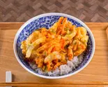 かき揚げ丼（弥七の本気丼 名古屋店）