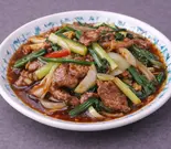 牛肉とねぎのオイスターソース（大衆菜館）
