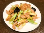 ネギと豚肉炒め（山東菜館）