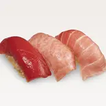 本まぐろ三貫盛（すしのみさきや 横浜スカイビル店）
