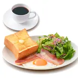 ベーコンエッグ&厚切りバタートーストセット(レギュラーサイズドリンク付き)(上島珈琲店 SOCOLA塚口店)