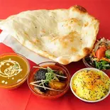 ガネーシャセット(1人前) Ganesha Set (1 Serving)（ガネーシャガル 北野店）