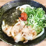 極み梅こぶかすうどん KIWAMI Fried Beef Offal Udon Noodles with Plum ＆ Seaweed（かすうどん専門店かすの極み）