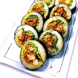 ヤンニョムチキンキムパ（韓国家庭料理ジャンモ 津田沼店）
