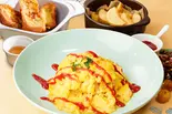 人気No.3★よくばりセットB★ふわとろオムライス＆魅惑のフレンチトースト＆≪レギュラー≫皮付きフライドポテト（オムライスとフレンチトーストの店 たまごの島）