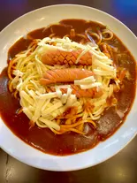 ソーセージあんかけスパ（名古屋名物あんかけスパあんかけ亭）