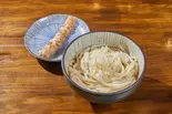 Bセット/揚げ玉生醤油うどん(冷)+ちくわ天ぷら（讃岐うどん 麺㐂やしま）