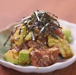 マグロとアボカドのわさび醤油和え（鳥基宮・大森2号店）