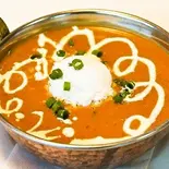 チキンヴンダルカレーChicken Vindalu curry (ナン又ライス付きwith naan or rice)（本格インド料理 マンディル）