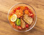 トマトさっぱり冷麺 Tomato cold noodle（冷麺ラボ早稲田店 REI-MEN LABO.Waseda）
