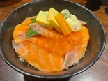 サーモン丼(つきじ板前ダイニング斬)