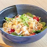 手づくりじゃこと生姜チップの豆腐サラダ すりおろしオニオン＆ガーリックドレッシングとともに（神戸みなと温泉 水蓮）