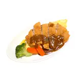 特製キーマカレーオムライス(カレーソース)ポークカツのせ（【menu限定価格商品あり】カリーWEST百名店2020 いずみバーグ 御幣島店）