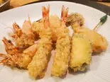 エビフライと海の幸フライ 野菜フライつき（和のごはん みかづき）