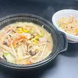 麺類＆半炒飯のセット（【具沢山野菜 皿うどん ちゃんぽん】弐(に)）