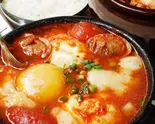 爽やかな酸味!!スンドゥブ tomato in sundubu(東京冷麺Lab.都立大学駅前店)