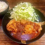 チェダーチーズデミソースとんかつ定食（とんかつ大王）