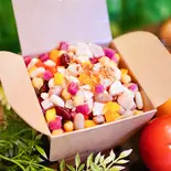 <ミニ>しっとり鶏むね肉とミックスビーンズのサラダ <Mini> Tender Chicken Breast ＆ Mixed Bean Salad（玄米キッチン 八ヶ月）