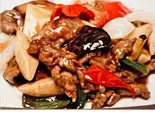 牛肉オイスターソース炒め-蚝油牛肉（大福源）