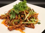 【香辣孜然羊肉】ラム肉のクミン炒め(銀座香菜チャイナGinzaShansaiChina)