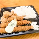 デカ盛り鶏唐揚げ＆特大海老フライ弁当（三代目かっちゃん）