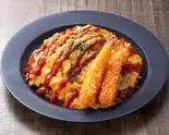 チキンオムライス&エビフライ2本 Chicken Omelette Rice with Fried Shrimp (2 Pieces)(チキンライス大和屋)