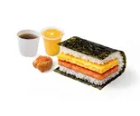 【朝得】モーニングセットA「Morning Set A」（ポーたま 博多マルイ店 【沖縄発ポーク卵おにぎり専門店】）