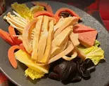 牛ハツモトマーラータン+ライス/牛黄喉冒菜+送一份米饭(四川火鍋しゃぶしゃぶ専門店 賢合庄)
