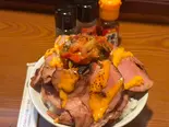 【No.3】キムチ豚角切り丼(300g)（メガ盛り豚肉角切り豚丼）