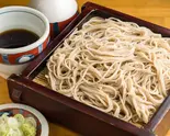 ざる Soba (Served on Wicker Tray)（そば処 海老民本店）