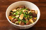 ネギだくにんにくハラミ丼（にんにくハラミ爆発丼 龍神 平安通店）