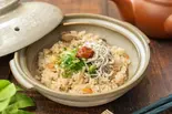 【酸っぱさがたまらない】じゃこ梅+鶏釜飯（健康応援食〜釜飯日和〜もぐら大正店）