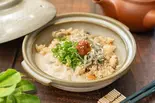 【酸っぱさがたまらない】じゃこ梅+とろろがけ鶏釜飯（健康応援食〜釜飯日和〜もぐら大正店）